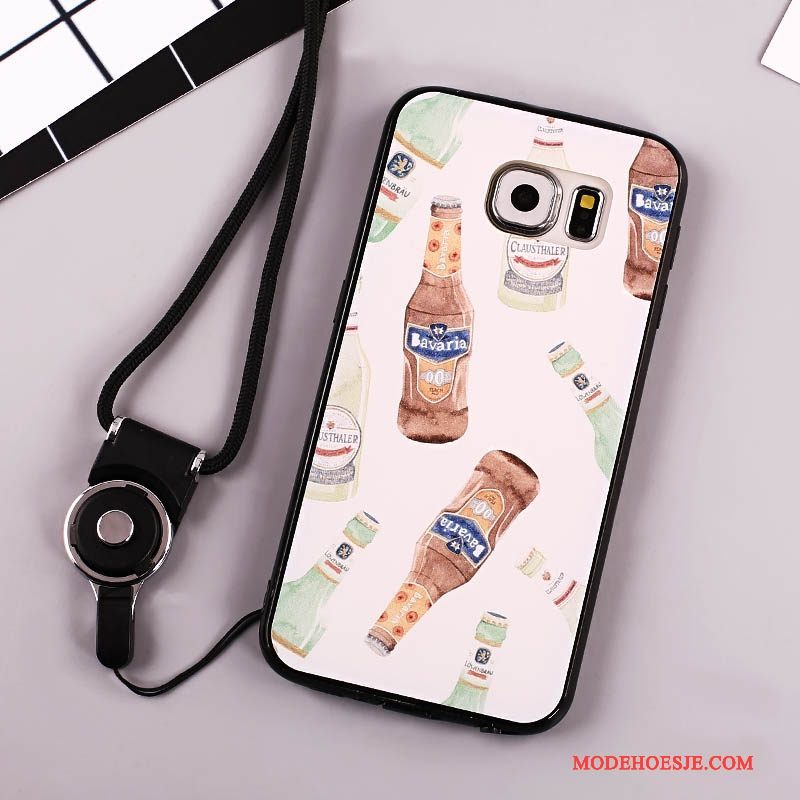 Hoesje Samsung Galaxy S6 Zakken Lovers Zwart, Hoes Samsung Galaxy S6 Geschilderd Telefoon