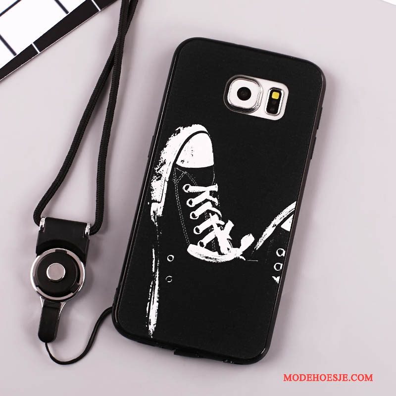 Hoesje Samsung Galaxy S6 Zakken Lovers Zwart, Hoes Samsung Galaxy S6 Geschilderd Telefoon