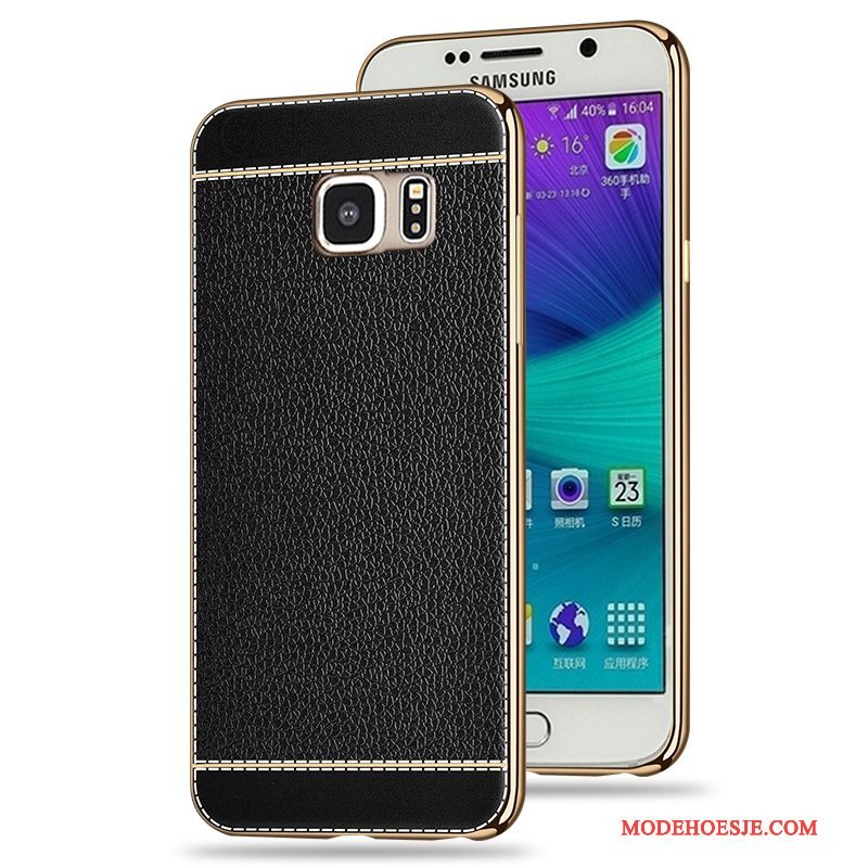 Hoesje Samsung Galaxy S6 Zakken Roodtelefoon, Hoes Samsung Galaxy S6 Zacht Patroon Anti-fall