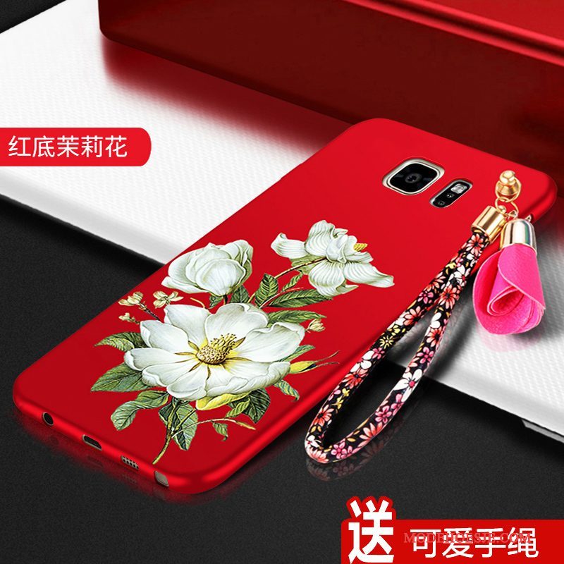 Hoesje Samsung Galaxy S6 Zakken Telefoon Rood, Hoes Samsung Galaxy S6 Bescherming Schrobben