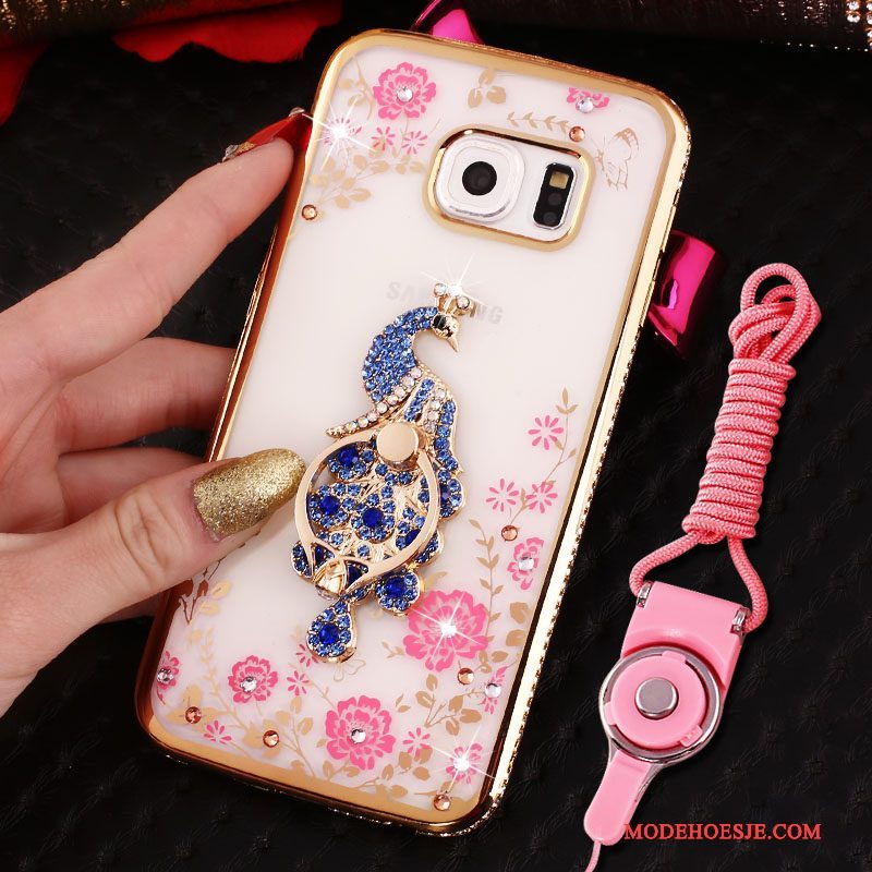 Hoesje Samsung Galaxy S6 Zakken Telefoon Roze, Hoes Samsung Galaxy S6 Zacht