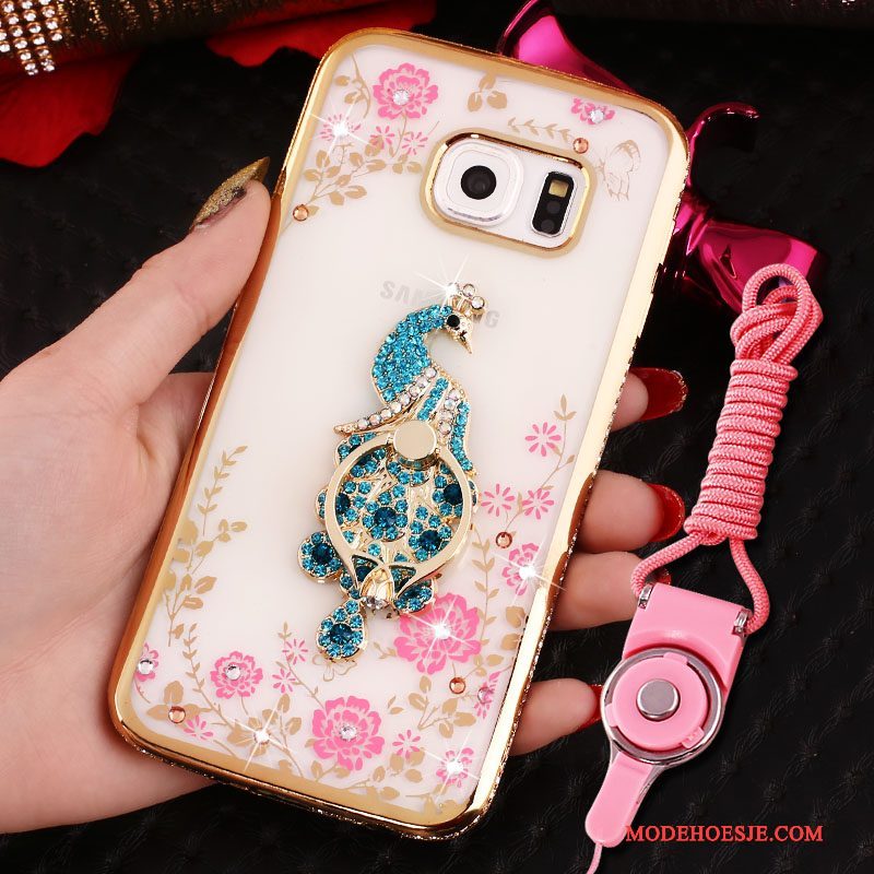 Hoesje Samsung Galaxy S6 Zakken Telefoon Roze, Hoes Samsung Galaxy S6 Zacht