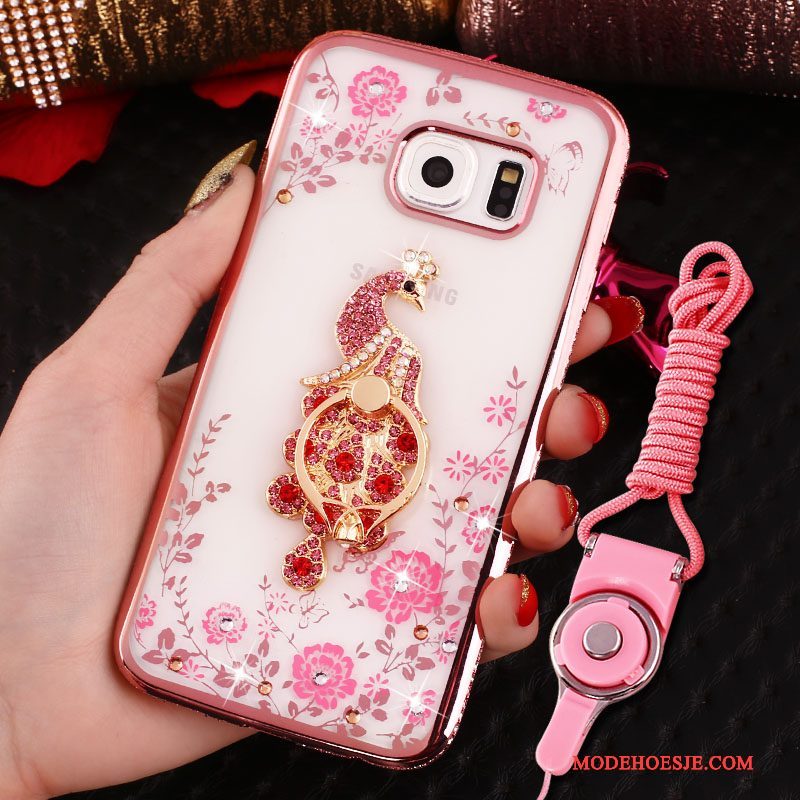 Hoesje Samsung Galaxy S6 Zakken Telefoon Roze, Hoes Samsung Galaxy S6 Zacht