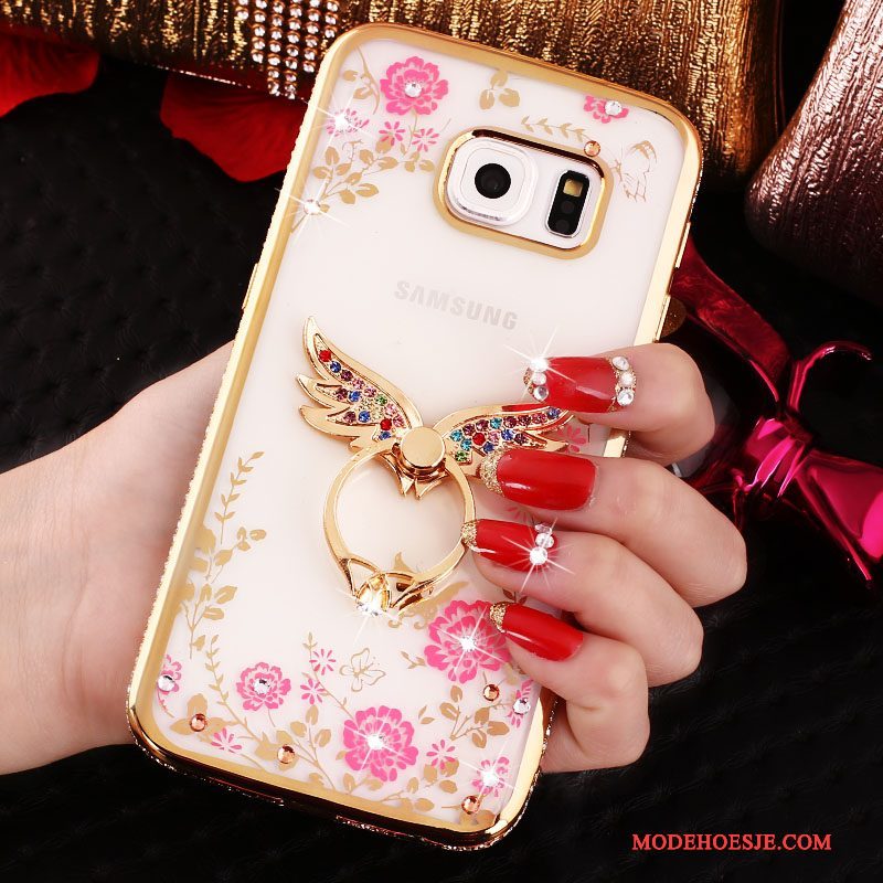 Hoesje Samsung Galaxy S6 Zakken Telefoon Roze, Hoes Samsung Galaxy S6 Zacht