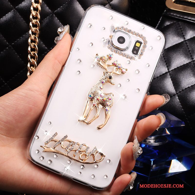 Hoesje Samsung Galaxy S7 Bescherming Doorzichtig Kristal, Hoes Samsung Galaxy S7 Goudtelefoon