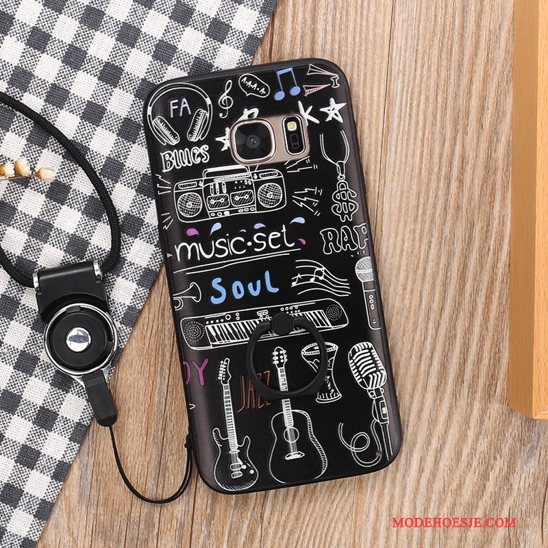 Hoesje Samsung Galaxy S7 Bescherming Telefoon Hard, Hoes Samsung Galaxy S7 Reliëf Hanger Gesp