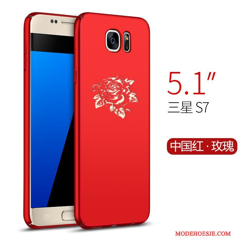 Hoesje Samsung Galaxy S7 Bescherming Trend Rood, Hoes Samsung Galaxy S7 Anti-fall Schrobben