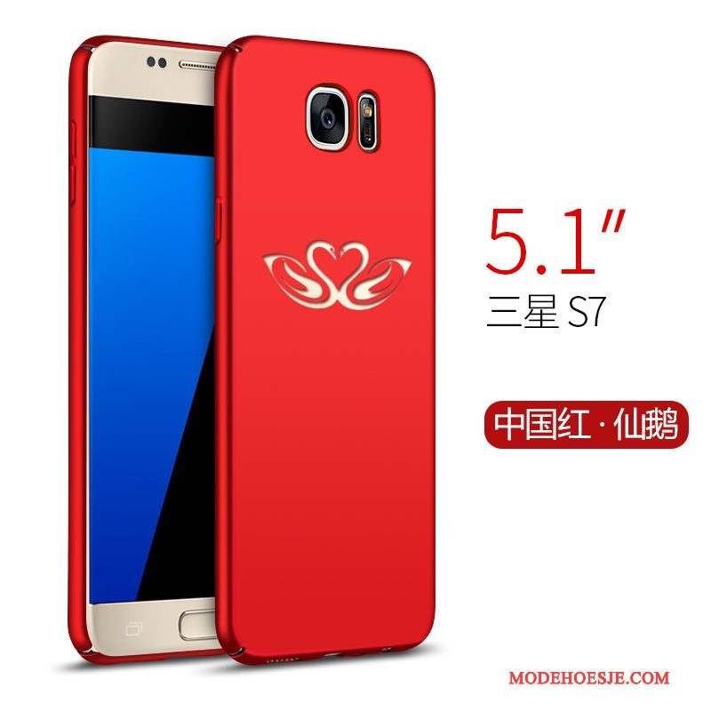 Hoesje Samsung Galaxy S7 Bescherming Trend Rood, Hoes Samsung Galaxy S7 Anti-fall Schrobben