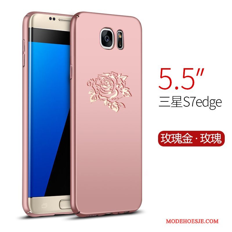 Hoesje Samsung Galaxy S7 Edge Bescherming Anti-fall Hard, Hoes Samsung Galaxy S7 Edge Trend Rood