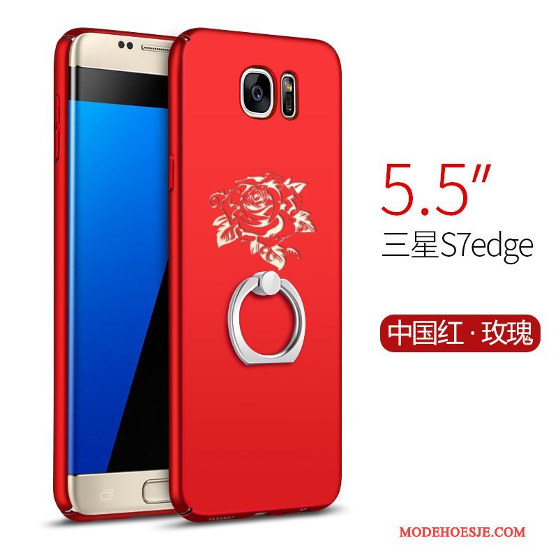 Hoesje Samsung Galaxy S7 Edge Bescherming Anti-fall Hard, Hoes Samsung Galaxy S7 Edge Trend Rood