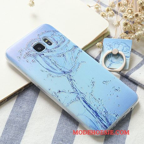 Hoesje Samsung Galaxy S7 Edge Bescherming Ring Dunne, Hoes Samsung Galaxy S7 Edge Zacht Telefoon