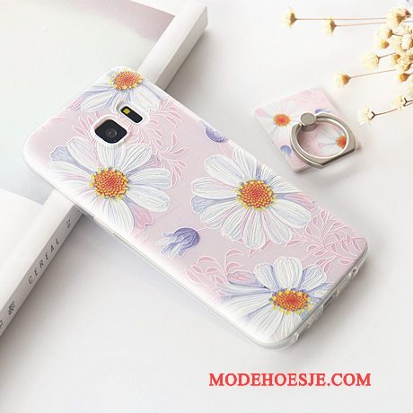 Hoesje Samsung Galaxy S7 Edge Bescherming Ring Dunne, Hoes Samsung Galaxy S7 Edge Zacht Telefoon