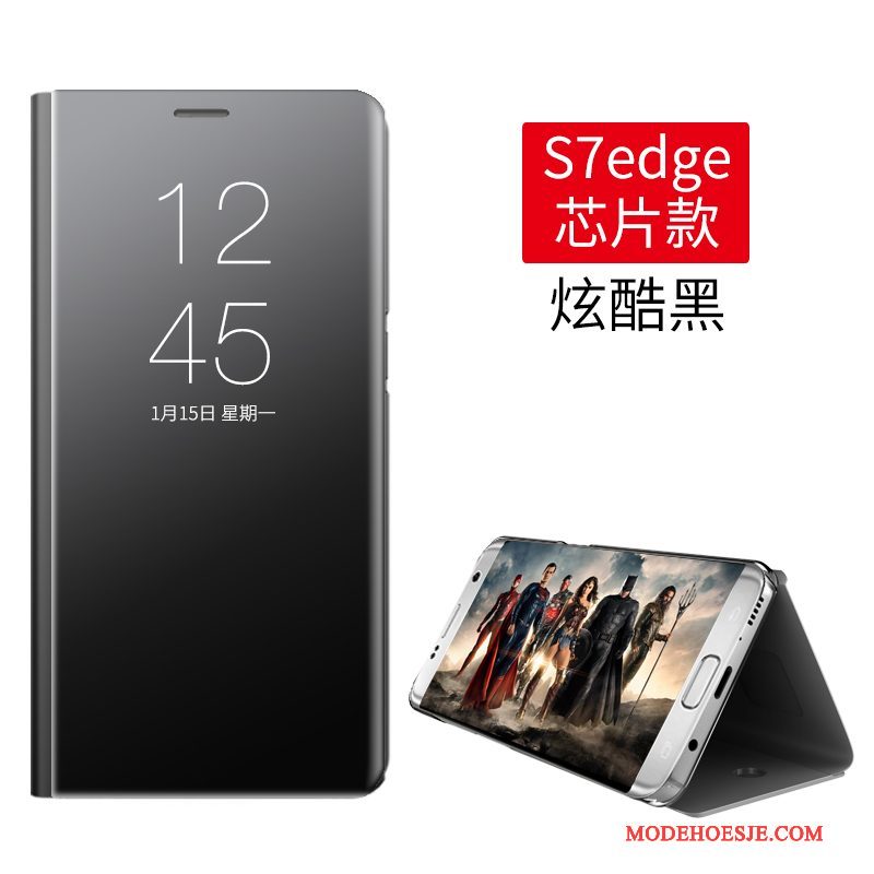 Hoesje Samsung Galaxy S7 Edge Folio Anti-falltelefoon, Hoes Samsung Galaxy S7 Edge Kleur