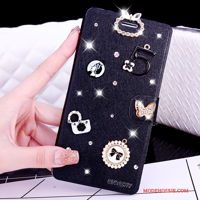 Hoesje Samsung Galaxy S7 Edge Folio Wit Licht, Hoes Samsung Galaxy S7 Edge Strass Anti-falltelefoon