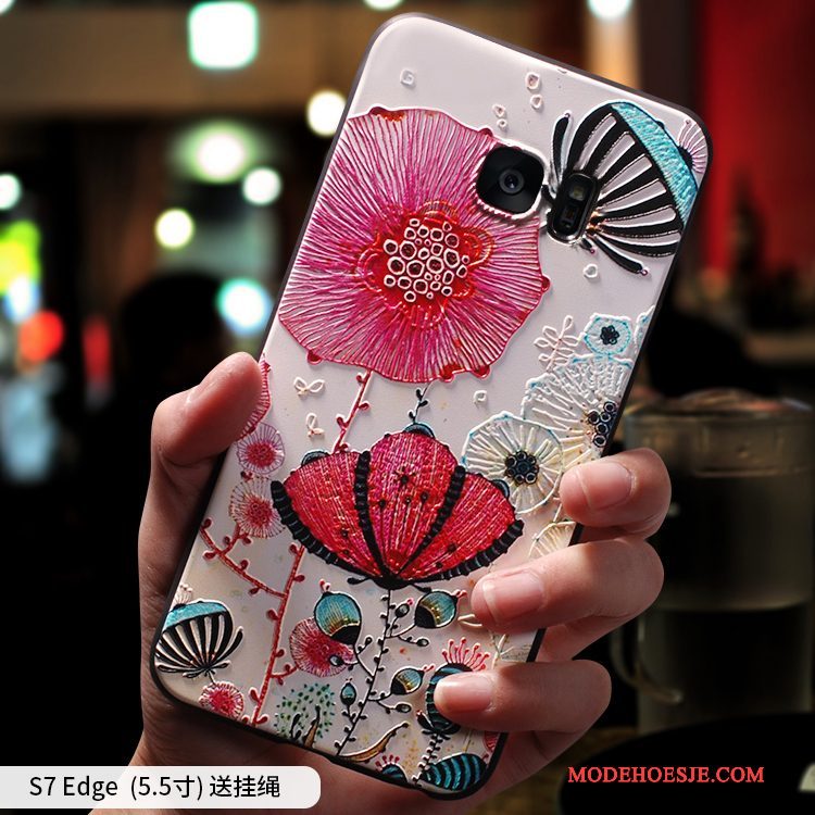 Hoesje Samsung Galaxy S7 Edge Kleur Anti-fall Persoonlijk, Hoes Samsung Galaxy S7 Edge Scheppend Telefoon
