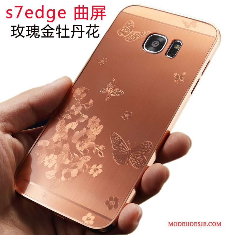 Hoesje Samsung Galaxy S7 Edge Metaal Telefoon Trend, Hoes Samsung Galaxy S7 Edge Anti-fall Persoonlijk