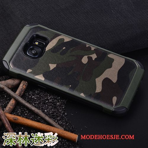 Hoesje Samsung Galaxy S7 Edge Siliconen Camouflage Anti-fall, Hoes Samsung Galaxy S7 Edge Bescherming Persoonlijktelefoon