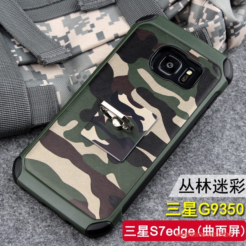 Hoesje Samsung Galaxy S7 Edge Siliconen Trend Anti-fall, Hoes Samsung Galaxy S7 Edge Bescherming Camouflage Persoonlijk