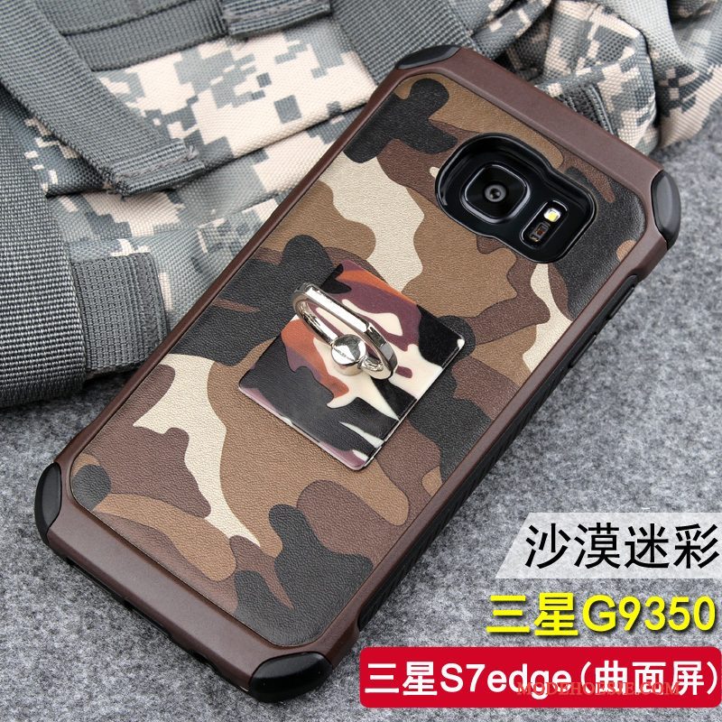 Hoesje Samsung Galaxy S7 Edge Siliconen Trend Anti-fall, Hoes Samsung Galaxy S7 Edge Bescherming Camouflage Persoonlijk