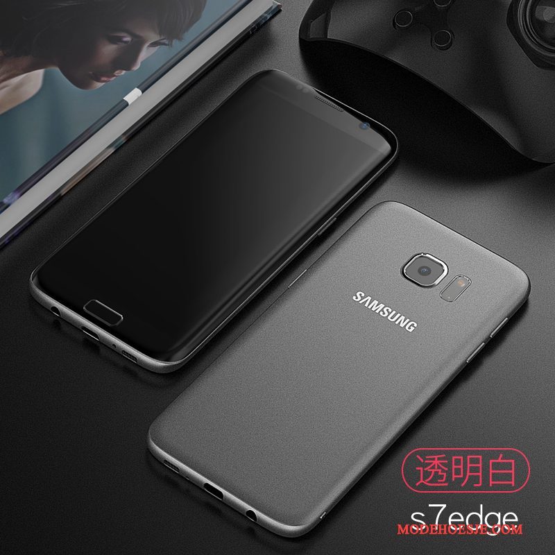 Hoesje Samsung Galaxy S7 Edge Zacht Schrobben Dun, Hoes Samsung Galaxy S7 Edge Siliconen Eenvoudige Anti-fall