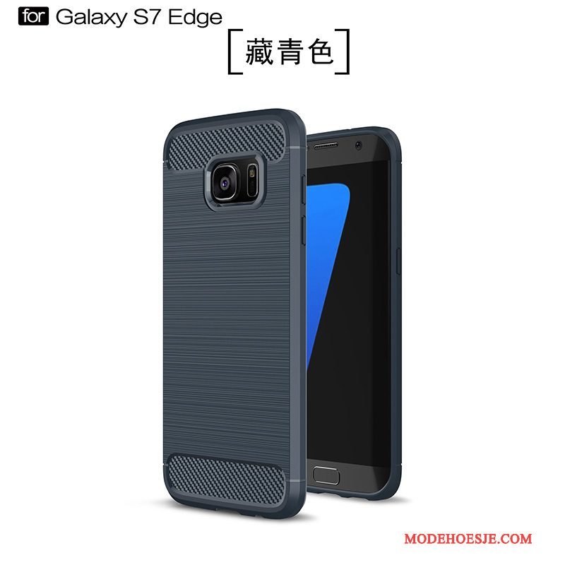 Hoesje Samsung Galaxy S7 Edge Zakken Anti-fall Zijde, Hoes Samsung Galaxy S7 Edge Bescherming Nieuw Schrobben