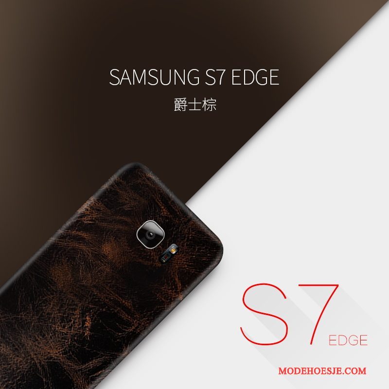 Hoesje Samsung Galaxy S7 Edge Zakken Dun Geel, Hoes Samsung Galaxy S7 Edge Bescherming Telefoon