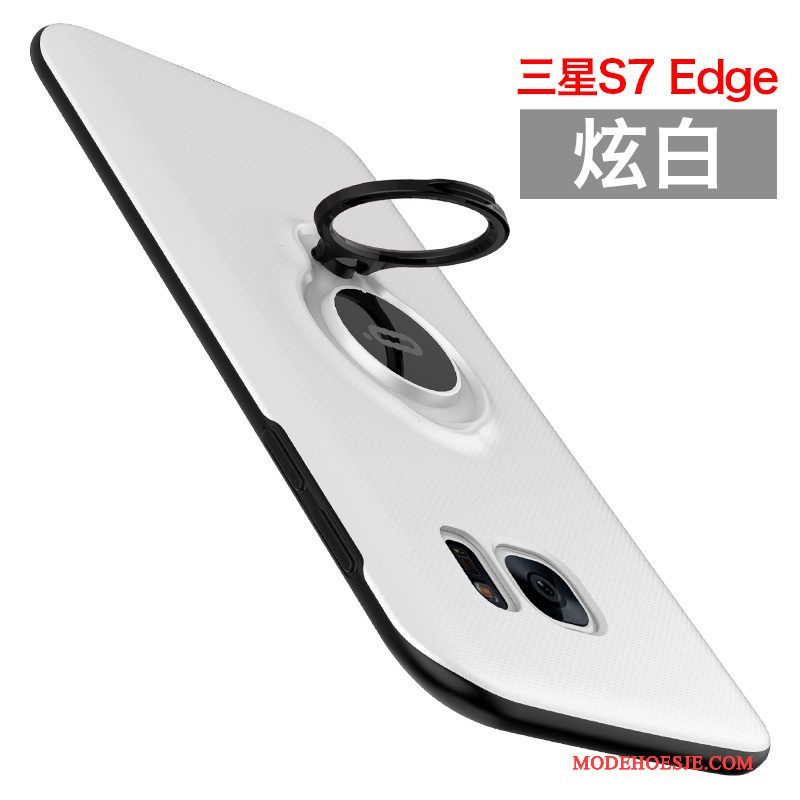 Hoesje Samsung Galaxy S7 Edge Zakken Magnetischtelefoon, Hoes Samsung Galaxy S7 Edge Ondersteuning Hard Ring