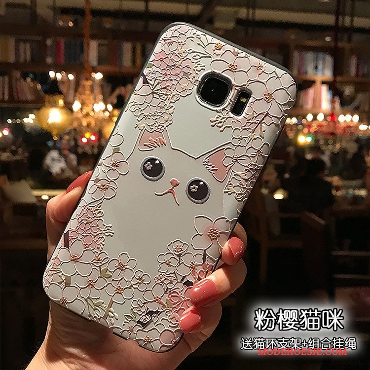 Hoesje Samsung Galaxy S7 Kleur Schrobbentelefoon, Hoes Samsung Galaxy S7 Ondersteuning Zwart