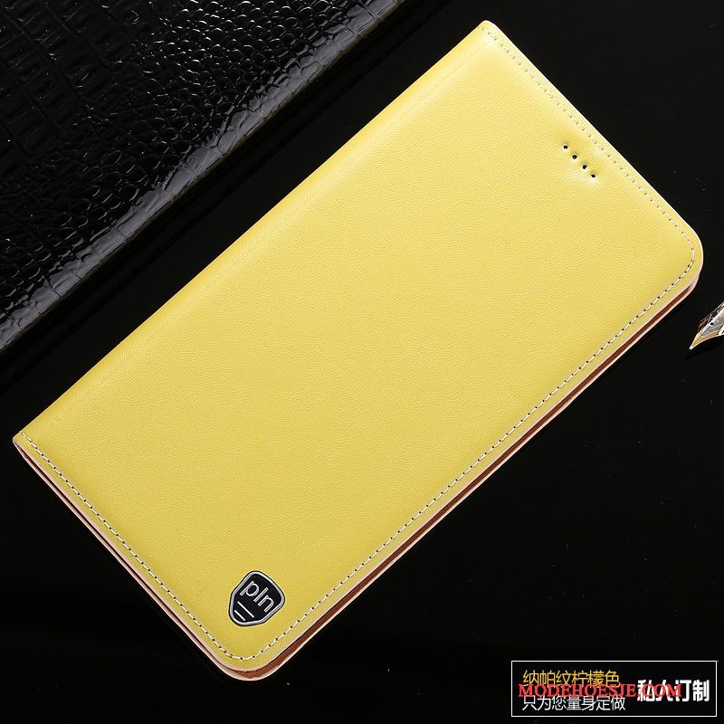 Hoesje Samsung Galaxy S7 Leer Telefoon Geel, Hoes Samsung Galaxy S7 Bescherming