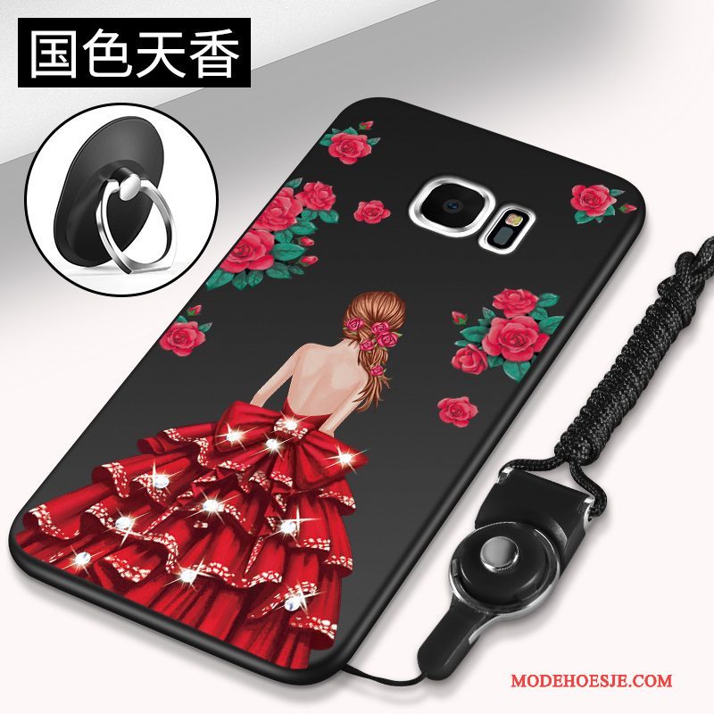 Hoesje Samsung Galaxy S7 Rood Dun, Hoes Samsung Galaxy S7 Persoonlijk Hanger