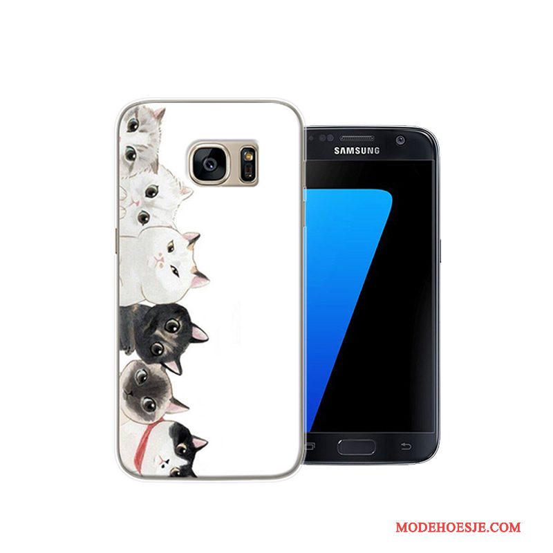 Hoesje Samsung Galaxy S7 Scheppend Rood Persoonlijk, Hoes Samsung Galaxy S7 Spotprent Telefoon Hard