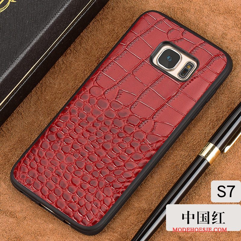 Hoesje Samsung Galaxy S7 Siliconen Anti-fall Elegante, Hoes Samsung Galaxy S7 Zakken Hardtelefoon