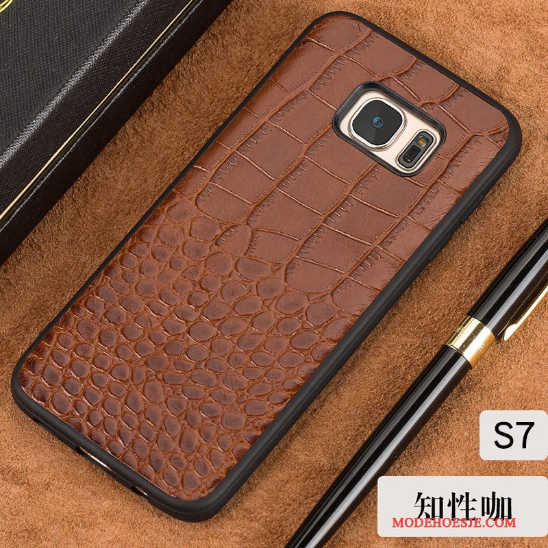 Hoesje Samsung Galaxy S7 Siliconen Anti-fall Elegante, Hoes Samsung Galaxy S7 Zakken Hardtelefoon