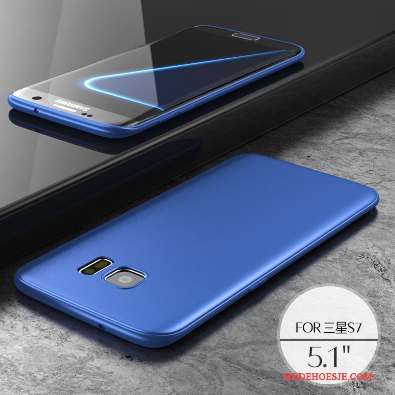 Hoesje Samsung Galaxy S7 Siliconen Schrobbentelefoon, Hoes Samsung Galaxy S7 Kleur Trend Nieuw