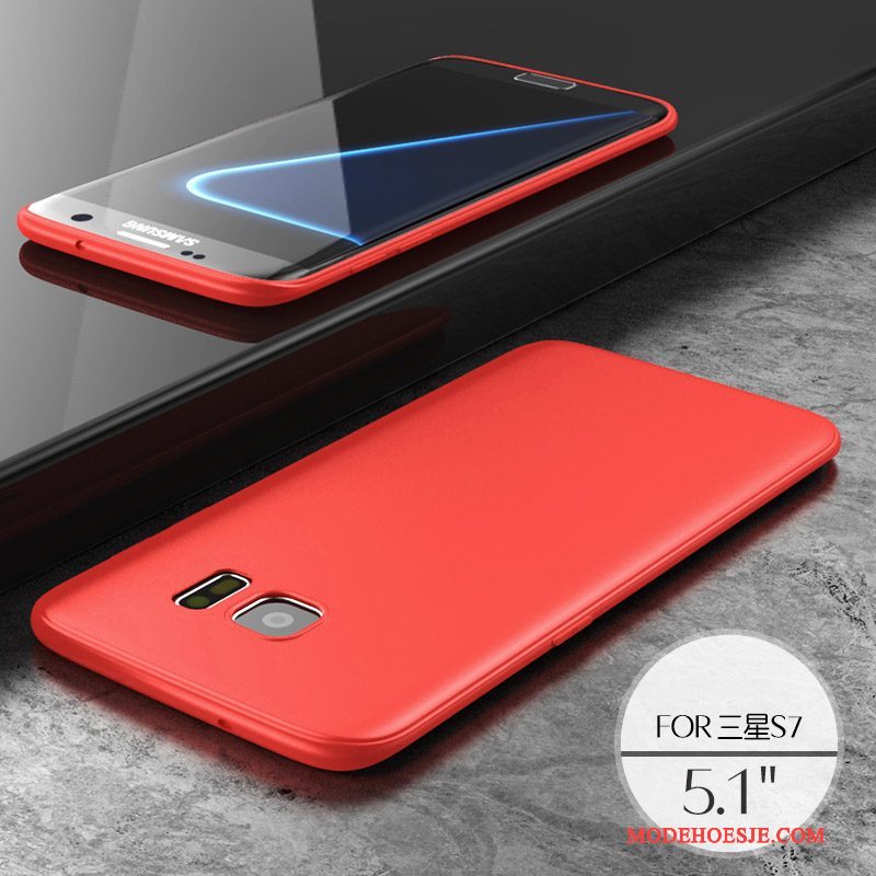 Hoesje Samsung Galaxy S7 Siliconen Schrobbentelefoon, Hoes Samsung Galaxy S7 Kleur Trend Nieuw