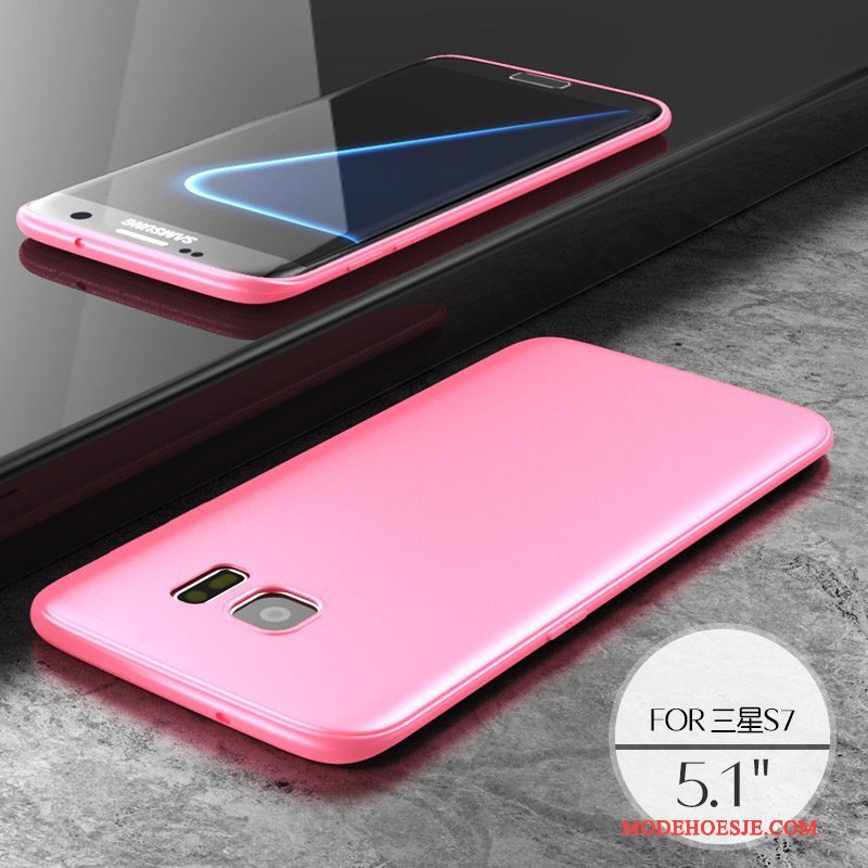 Hoesje Samsung Galaxy S7 Siliconen Schrobbentelefoon, Hoes Samsung Galaxy S7 Kleur Trend Nieuw