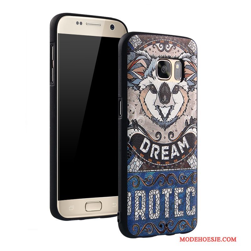 Hoesje Samsung Galaxy S7 Spotprent Anti-fall Hanger, Hoes Samsung Galaxy S7 Kleur Telefoon