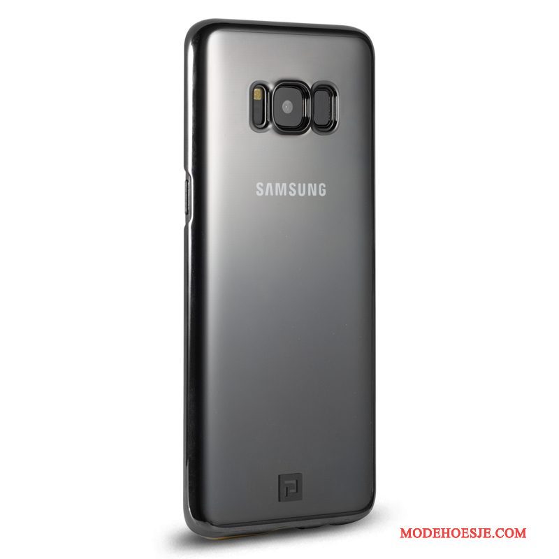 Hoesje Samsung Galaxy S8+ Bescherming Donkerblauw Doorzichtig, Hoes Samsung Galaxy S8+ Dun Anti-fall