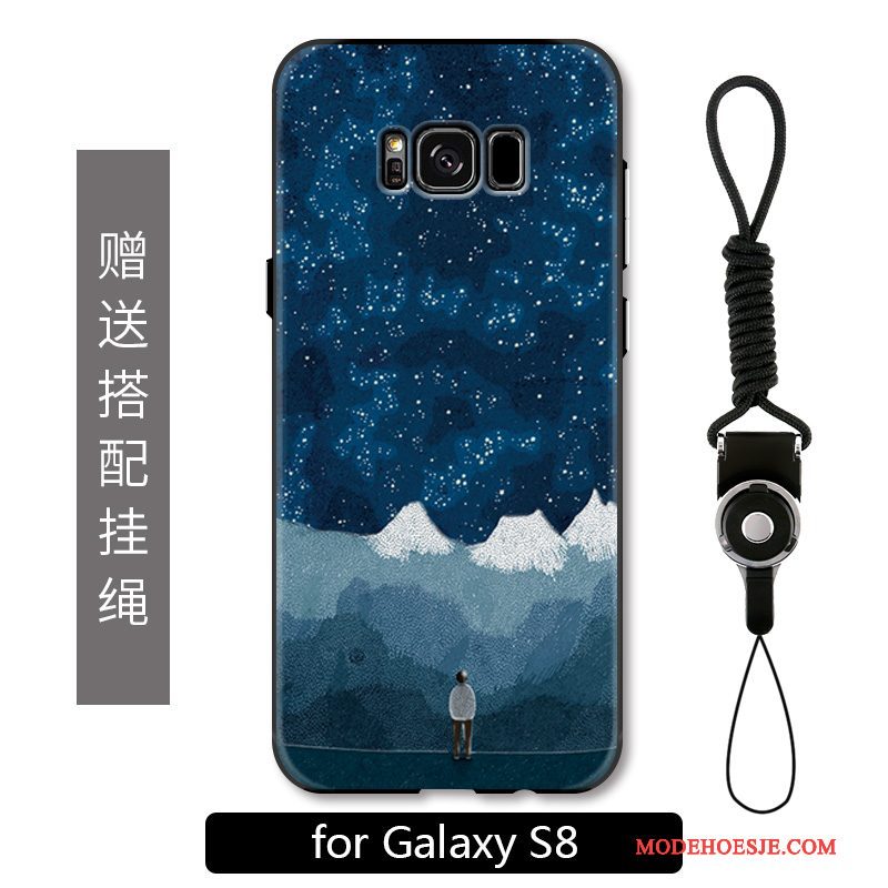 Hoesje Samsung Galaxy S8 Bescherming Geeltelefoon, Hoes Samsung Galaxy S8 Zakken Hanger Anti-fall