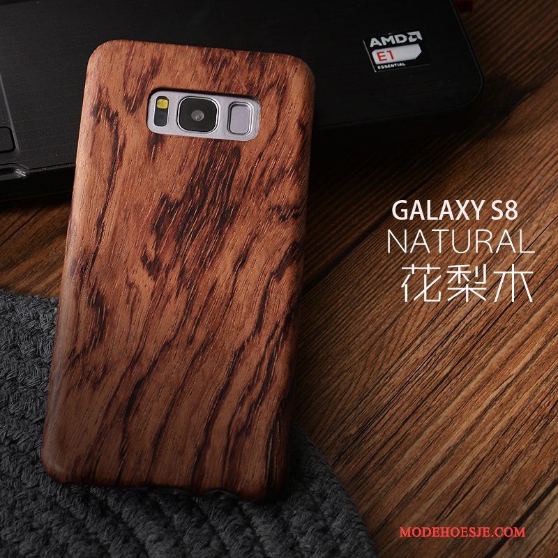 Hoesje Samsung Galaxy S8 Bescherming Geschenk Hout, Hoes Samsung Galaxy S8 Massief Hout Dun