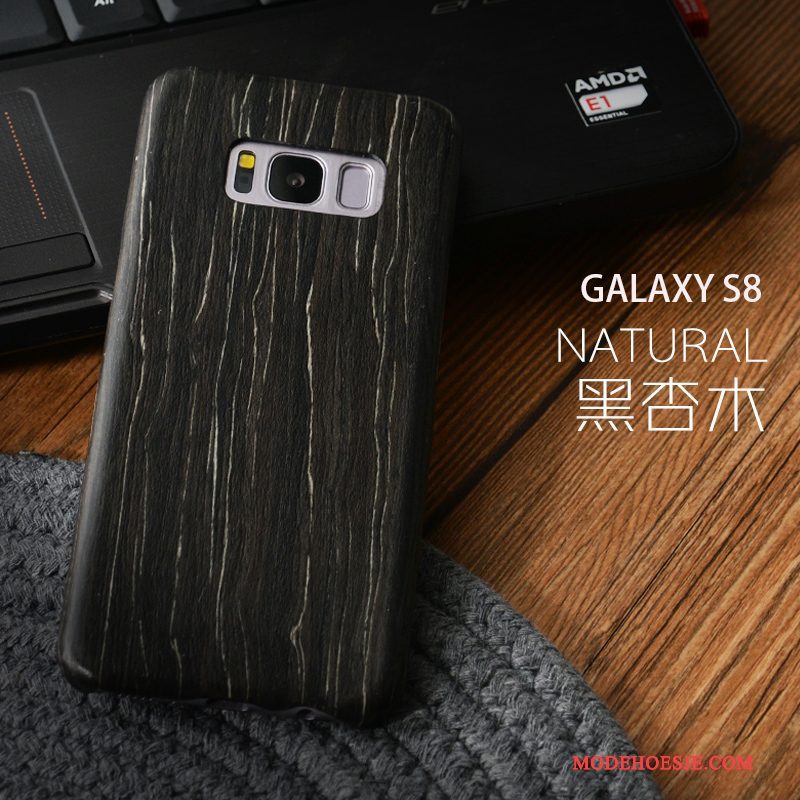 Hoesje Samsung Galaxy S8 Bescherming Geschenk Hout, Hoes Samsung Galaxy S8 Massief Hout Dun