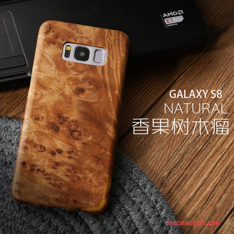 Hoesje Samsung Galaxy S8 Bescherming Geschenk Hout, Hoes Samsung Galaxy S8 Massief Hout Dun