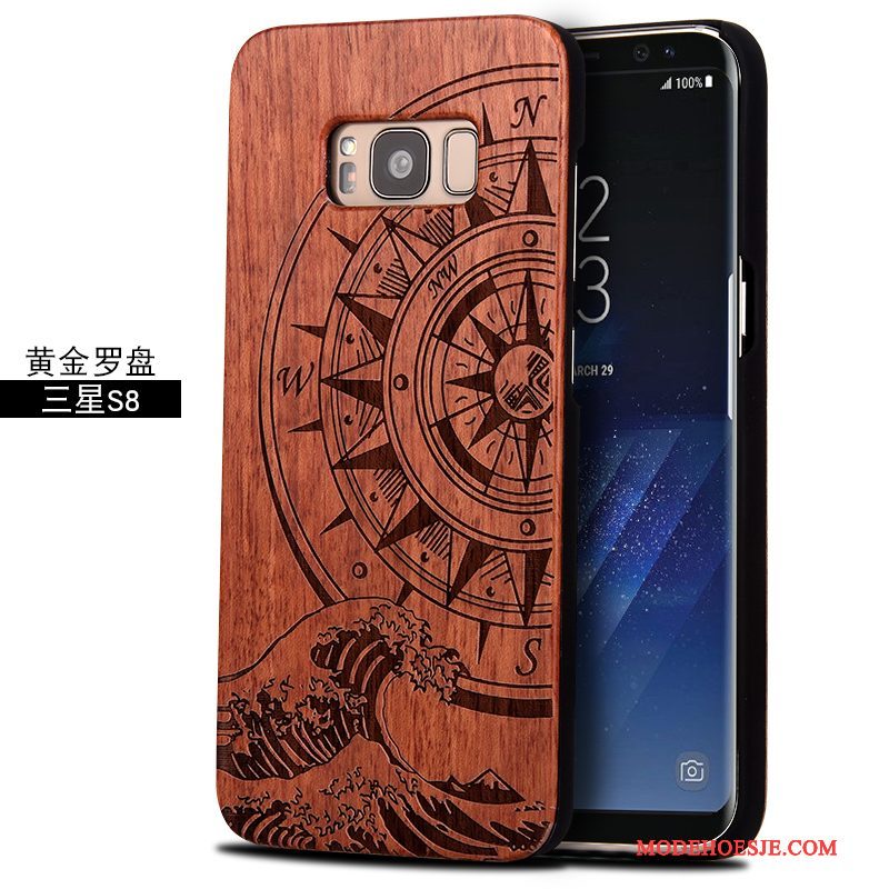 Hoesje Samsung Galaxy S8+ Bescherming Hard Anti-fall, Hoes Samsung Galaxy S8+ Massief Hout Totem