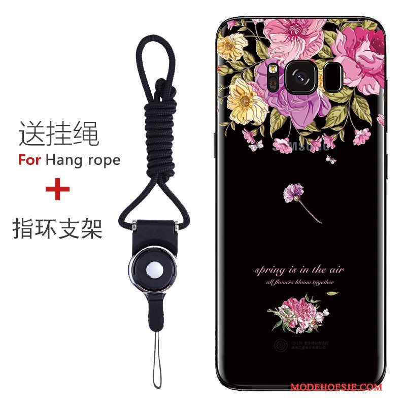 Hoesje Samsung Galaxy S8 Bescherming Patroon Anti-fall, Hoes Samsung Galaxy S8 Zacht Roodtelefoon