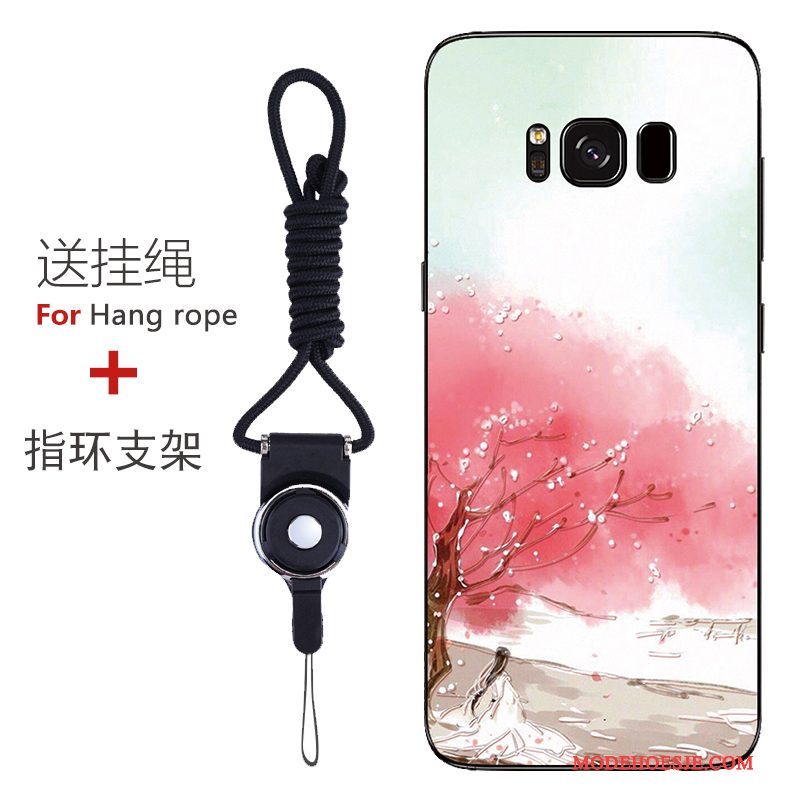 Hoesje Samsung Galaxy S8 Bescherming Patroon Anti-fall, Hoes Samsung Galaxy S8 Zacht Roodtelefoon