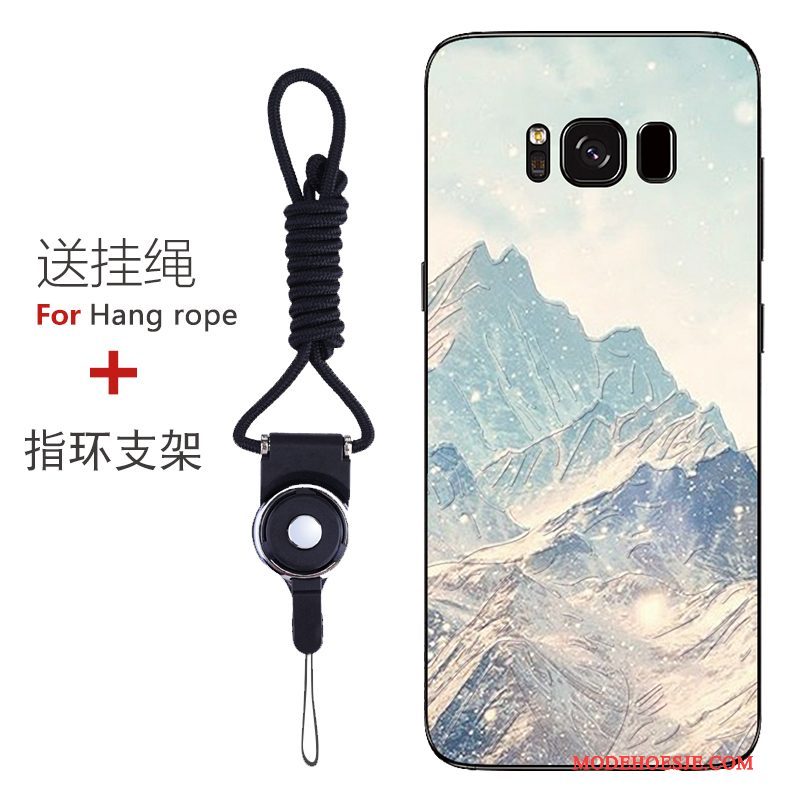 Hoesje Samsung Galaxy S8 Bescherming Patroon Anti-fall, Hoes Samsung Galaxy S8 Zacht Roodtelefoon