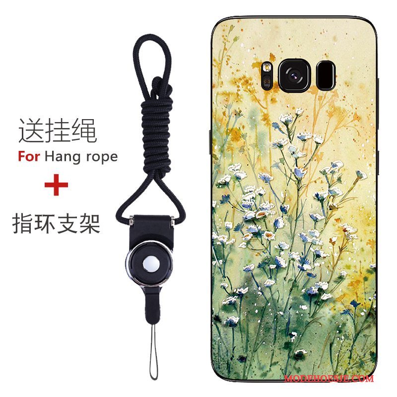 Hoesje Samsung Galaxy S8 Bescherming Patroon Anti-fall, Hoes Samsung Galaxy S8 Zacht Roodtelefoon