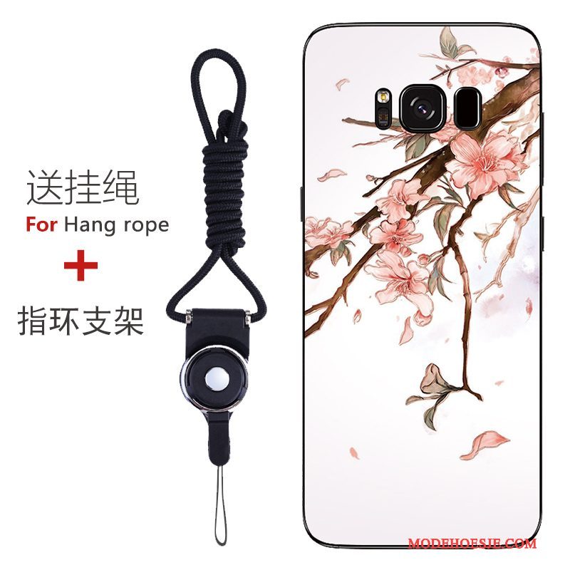 Hoesje Samsung Galaxy S8 Bescherming Patroon Anti-fall, Hoes Samsung Galaxy S8 Zacht Roodtelefoon