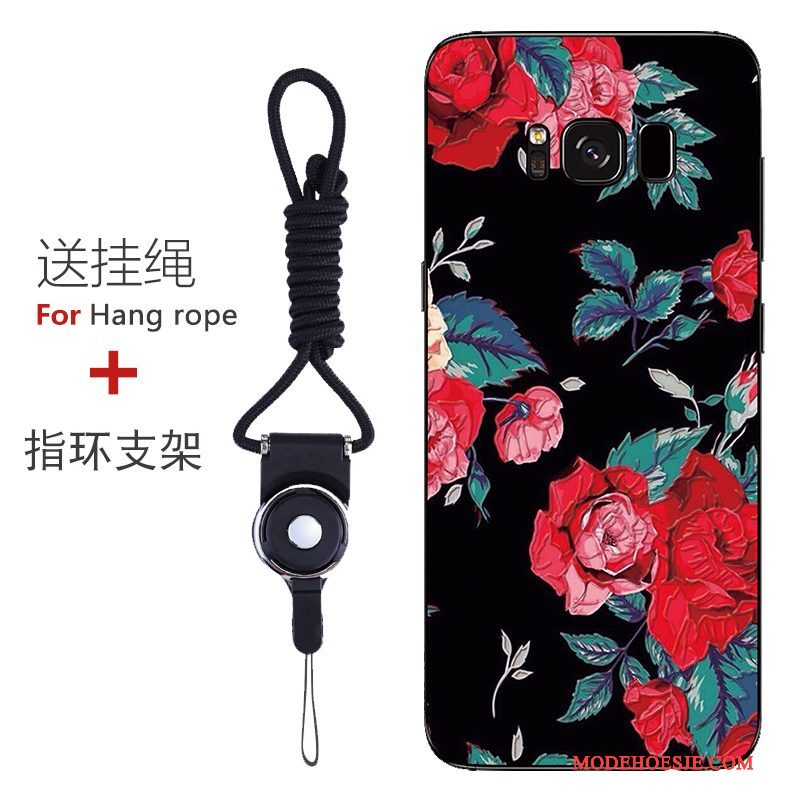 Hoesje Samsung Galaxy S8 Bescherming Patroon Anti-fall, Hoes Samsung Galaxy S8 Zacht Roodtelefoon