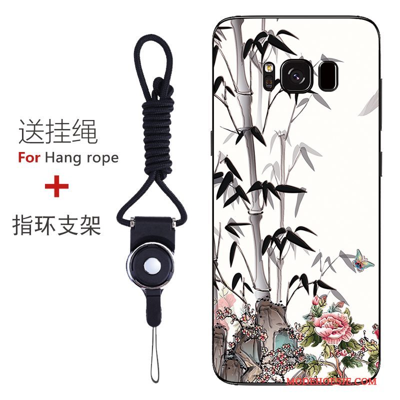 Hoesje Samsung Galaxy S8 Bescherming Patroon Anti-fall, Hoes Samsung Galaxy S8 Zacht Roodtelefoon